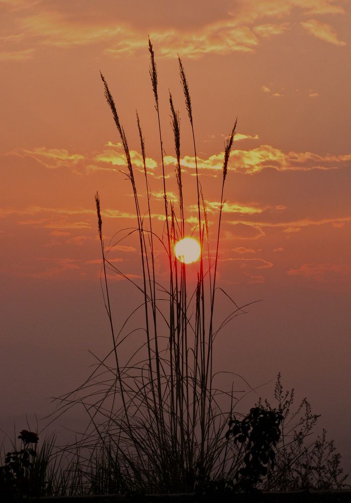 Sonnenuntergang in Pamukkale ( Türkei ) am 27.11.2012