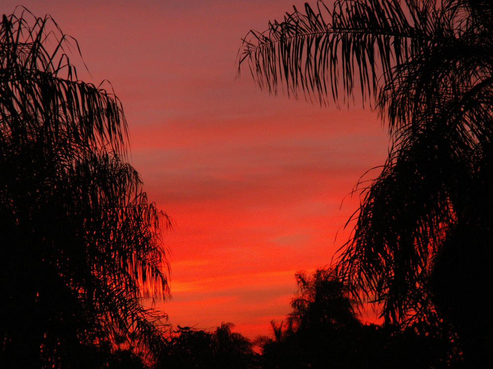 Sonnenuntergang in Paraguay