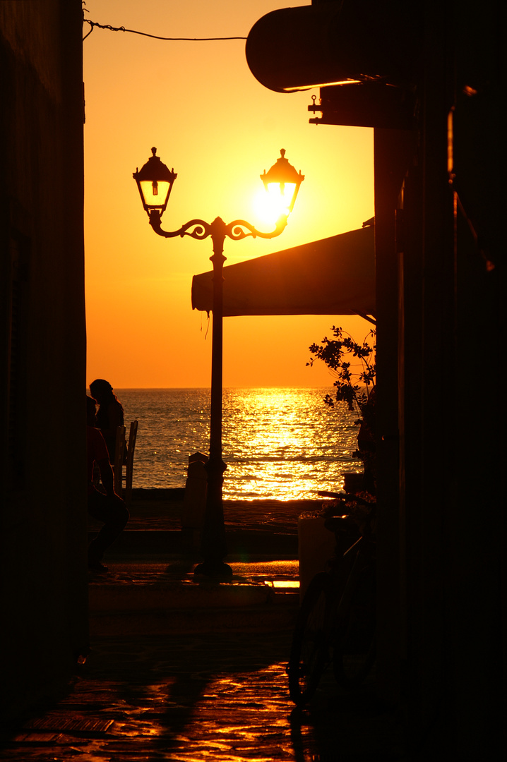 Sonnenuntergang in Parikia