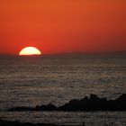 Sonnenuntergang in Parikia auf der Insel Paros (Griechenland)