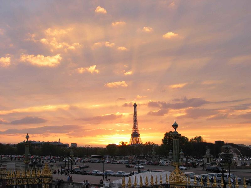 Sonnenuntergang in Paris