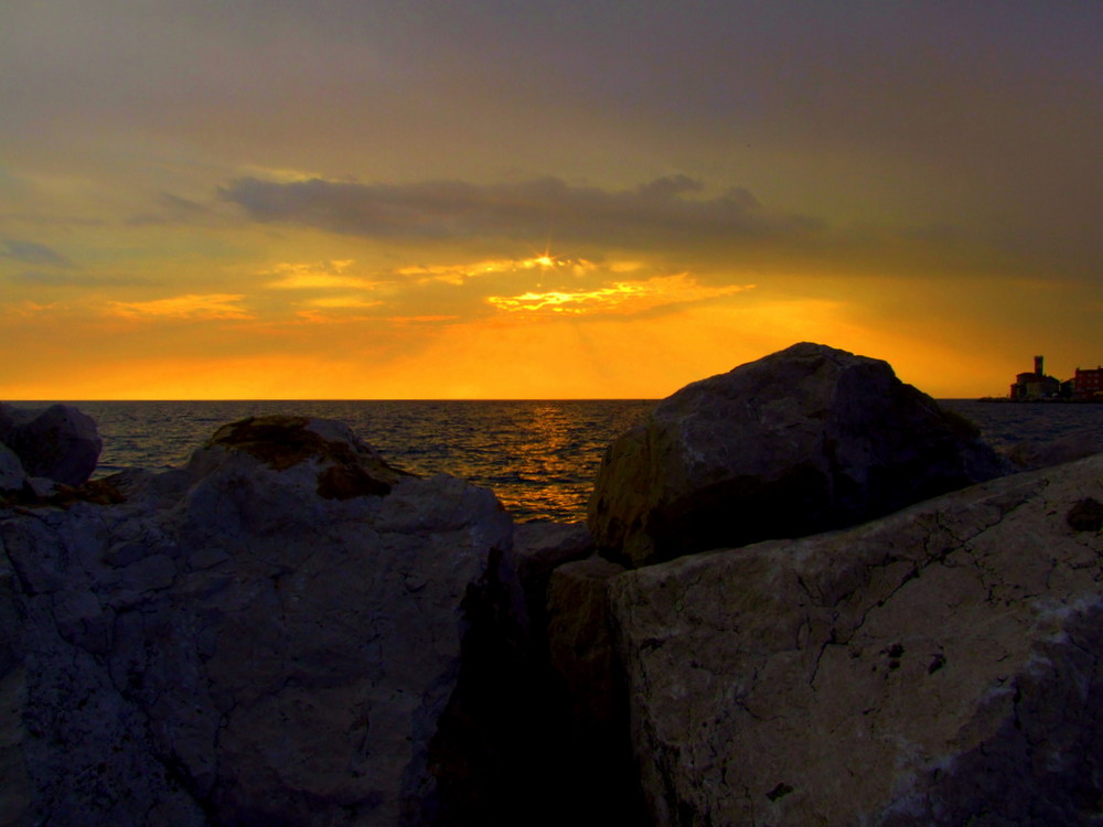 Sonnenuntergang in Piran - Slovenija