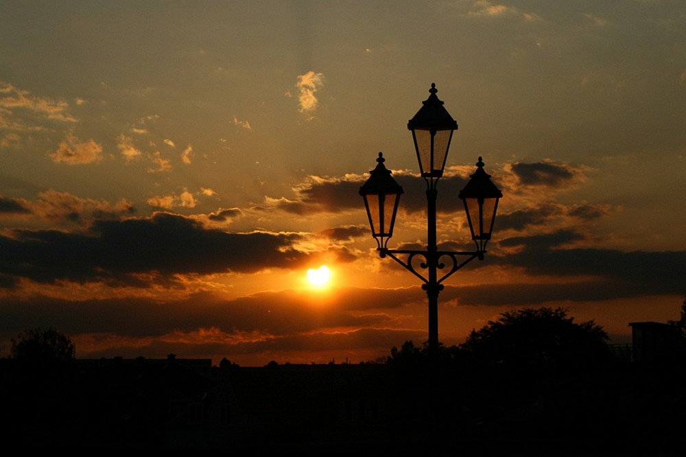 Sonnenuntergang in Pirna