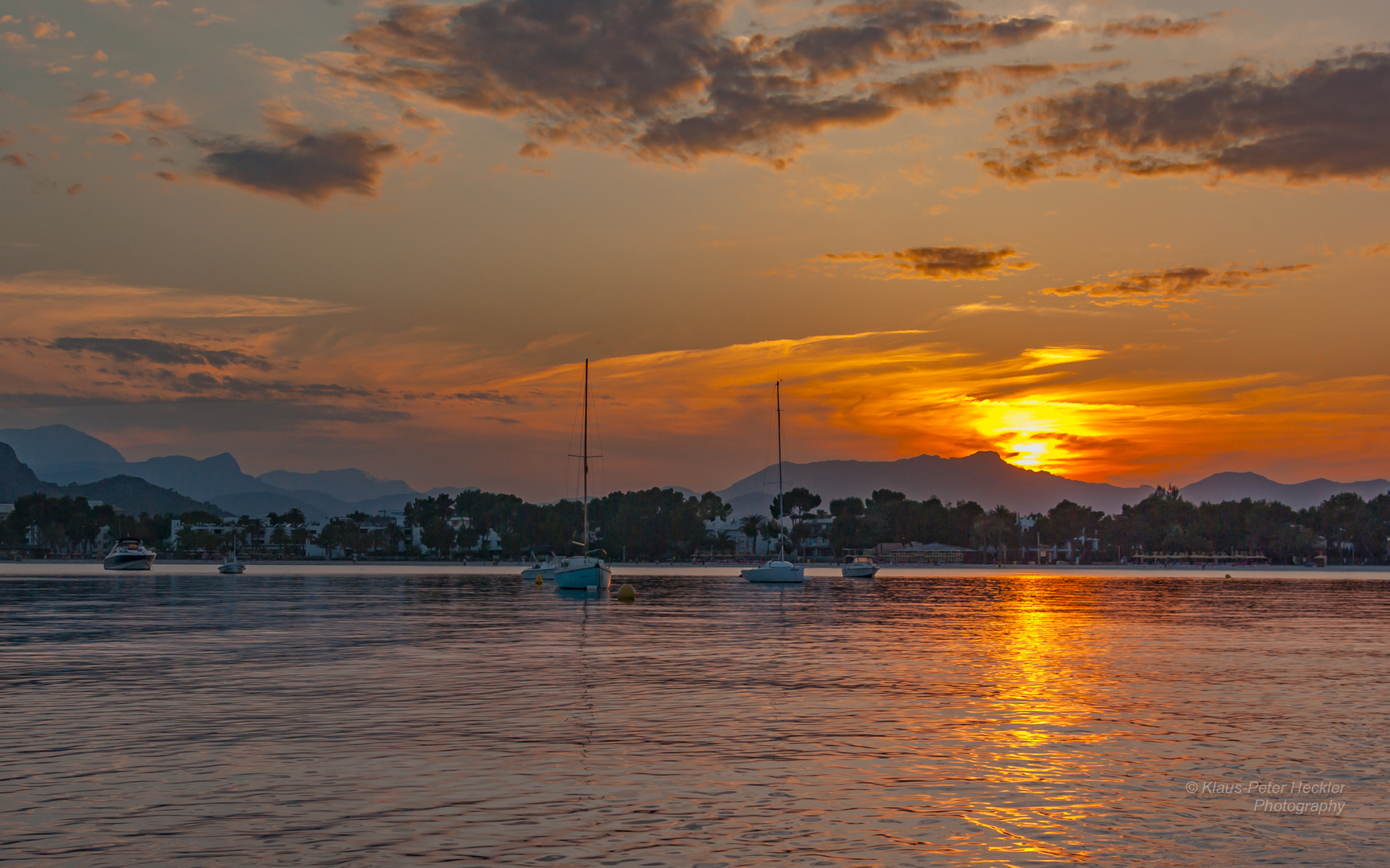 Sonnenuntergang in Playa de Alcudia 