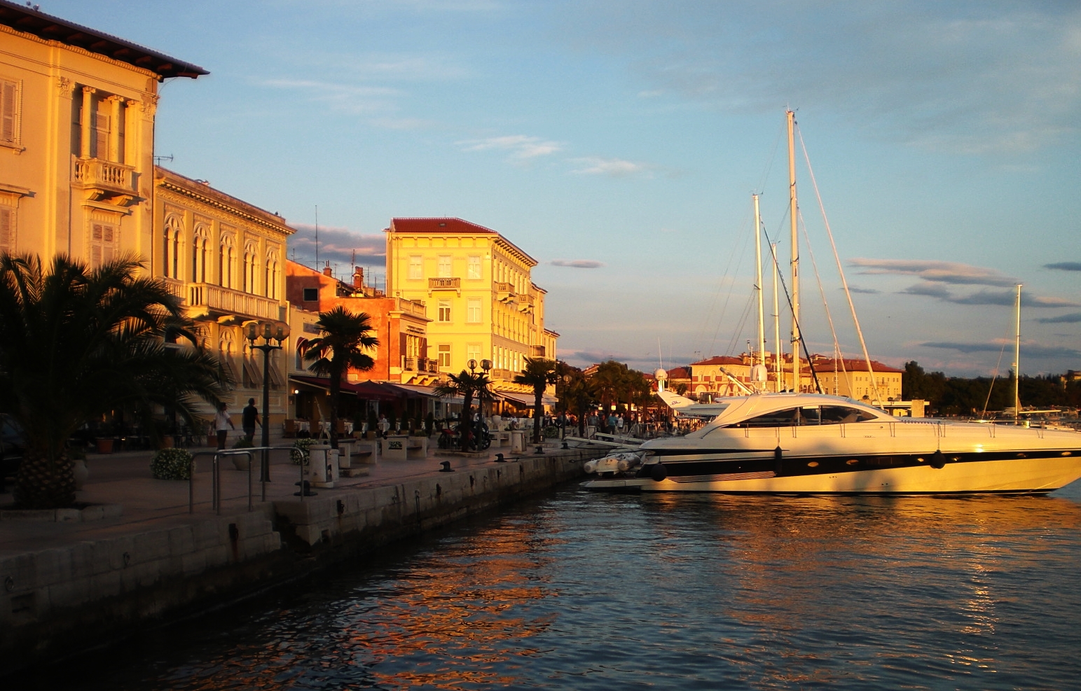 Sonnenuntergang in Porec