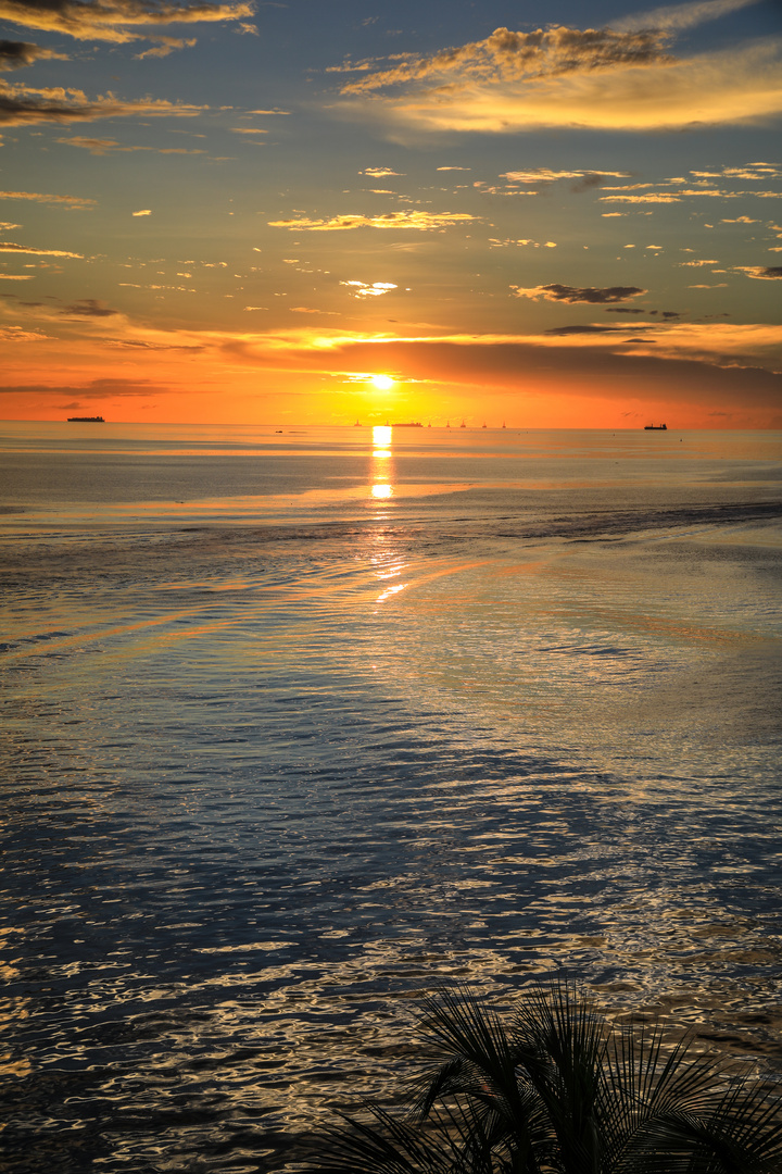 Sonnenuntergang in Port of Spain