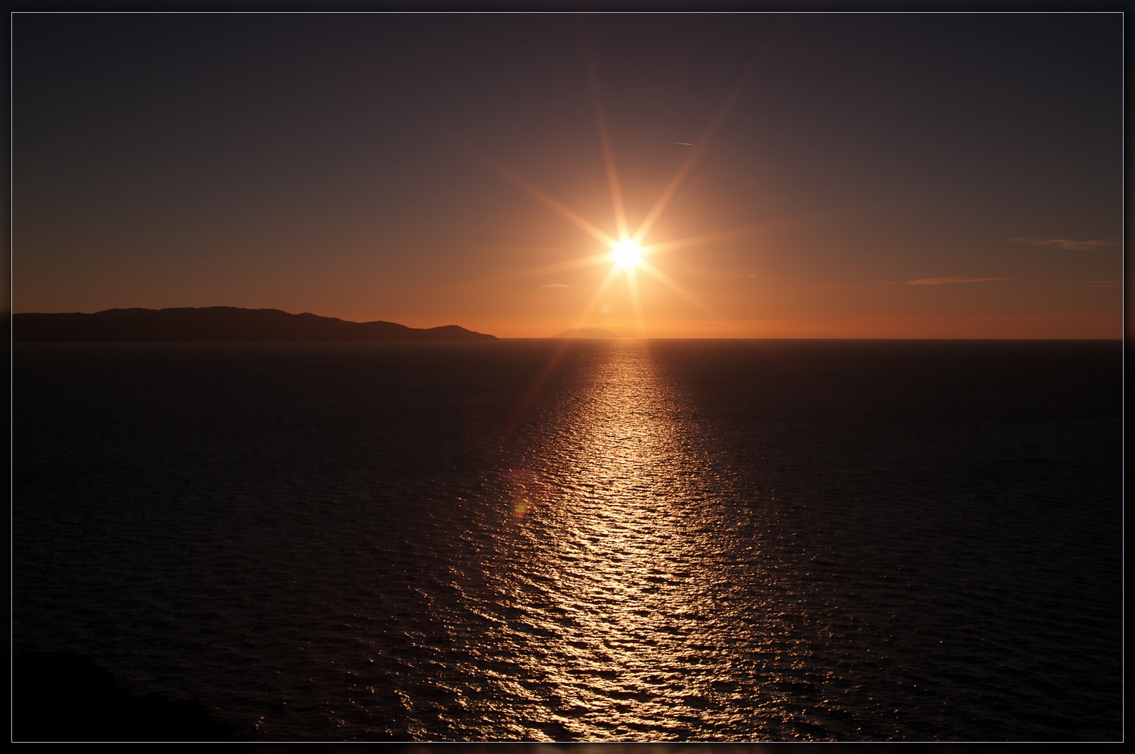 Sonnenuntergang in Porto Santo Stefano