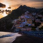 Sonnenuntergang in Positano 