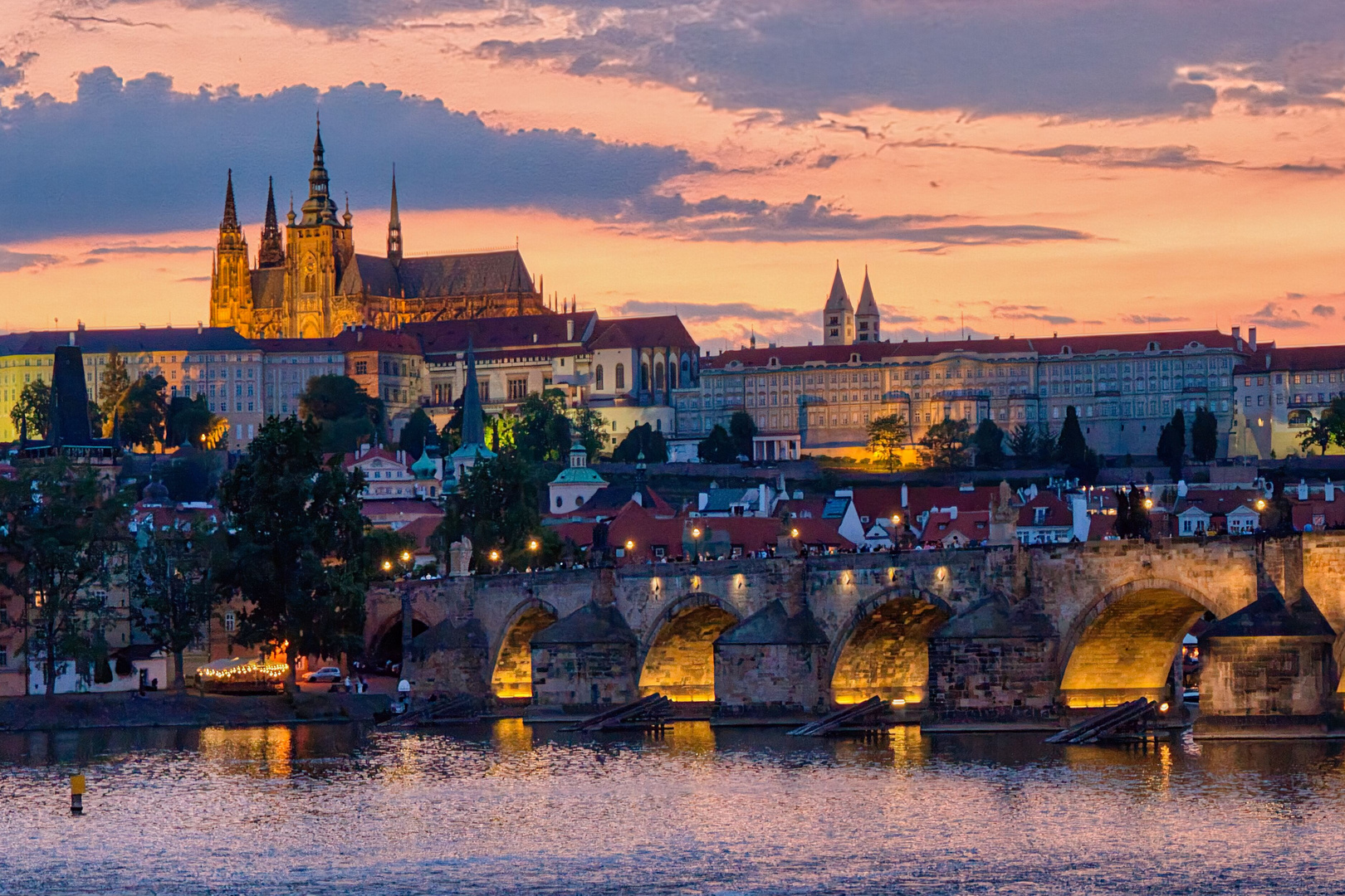 Sonnenuntergang in Prag