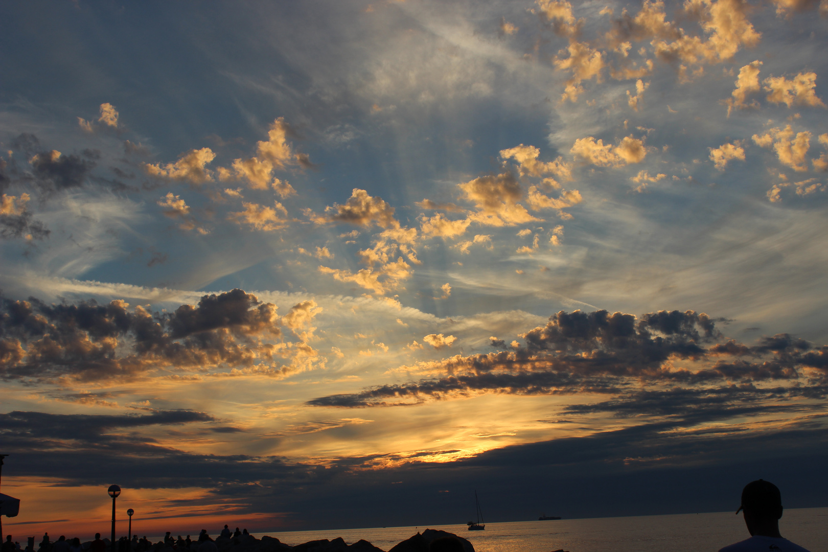 Sonnenuntergang in Prian