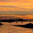 Sonnenuntergang in Primel-Tregastel (Bretagne)