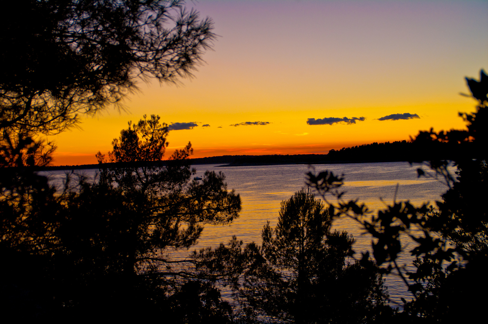 Sonnenuntergang in Pula