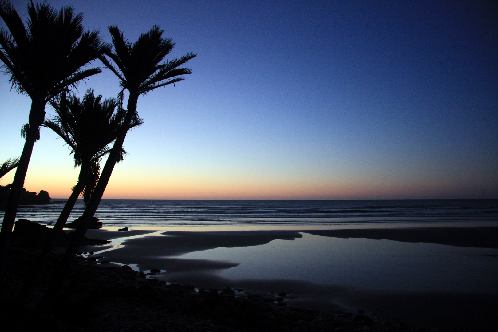 Sonnenuntergang in Punakaiki