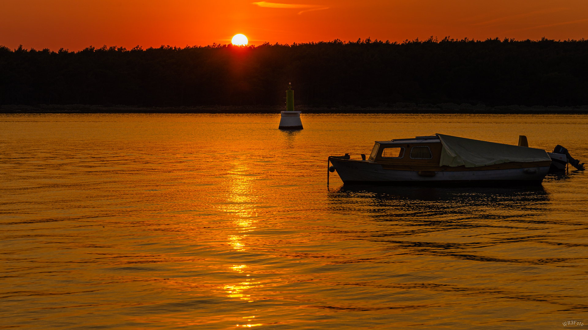 Sonnenuntergang in Punat 