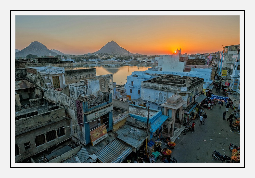 Sonnenuntergang in Pushkar....