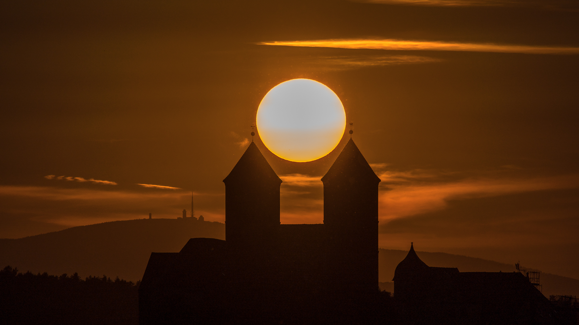 Sonnenuntergang in Quedlinburg 