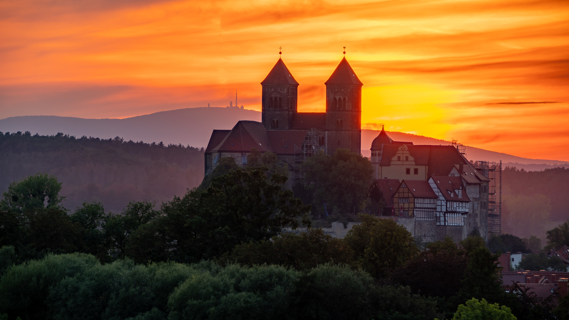 Sonnenuntergang in Quedlinburg (4)