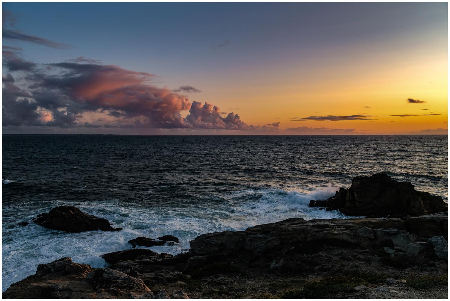 Sonnenuntergang in Quiberon