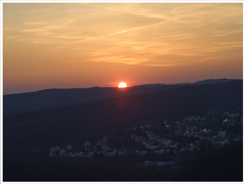 Sonnenuntergang in Quierschied