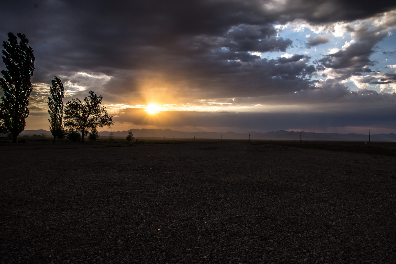 Sonnenuntergang in Rachel Nevada USA