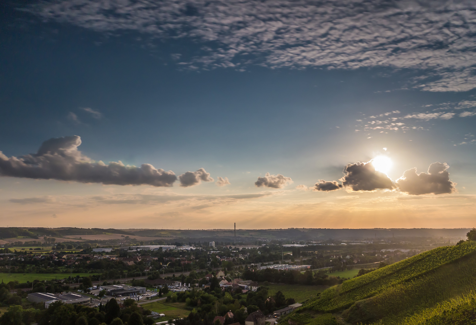 Sonnenuntergang in Radebeul