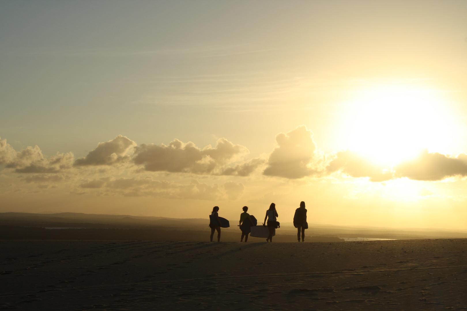 Sonnenuntergang in Rainbow Beach