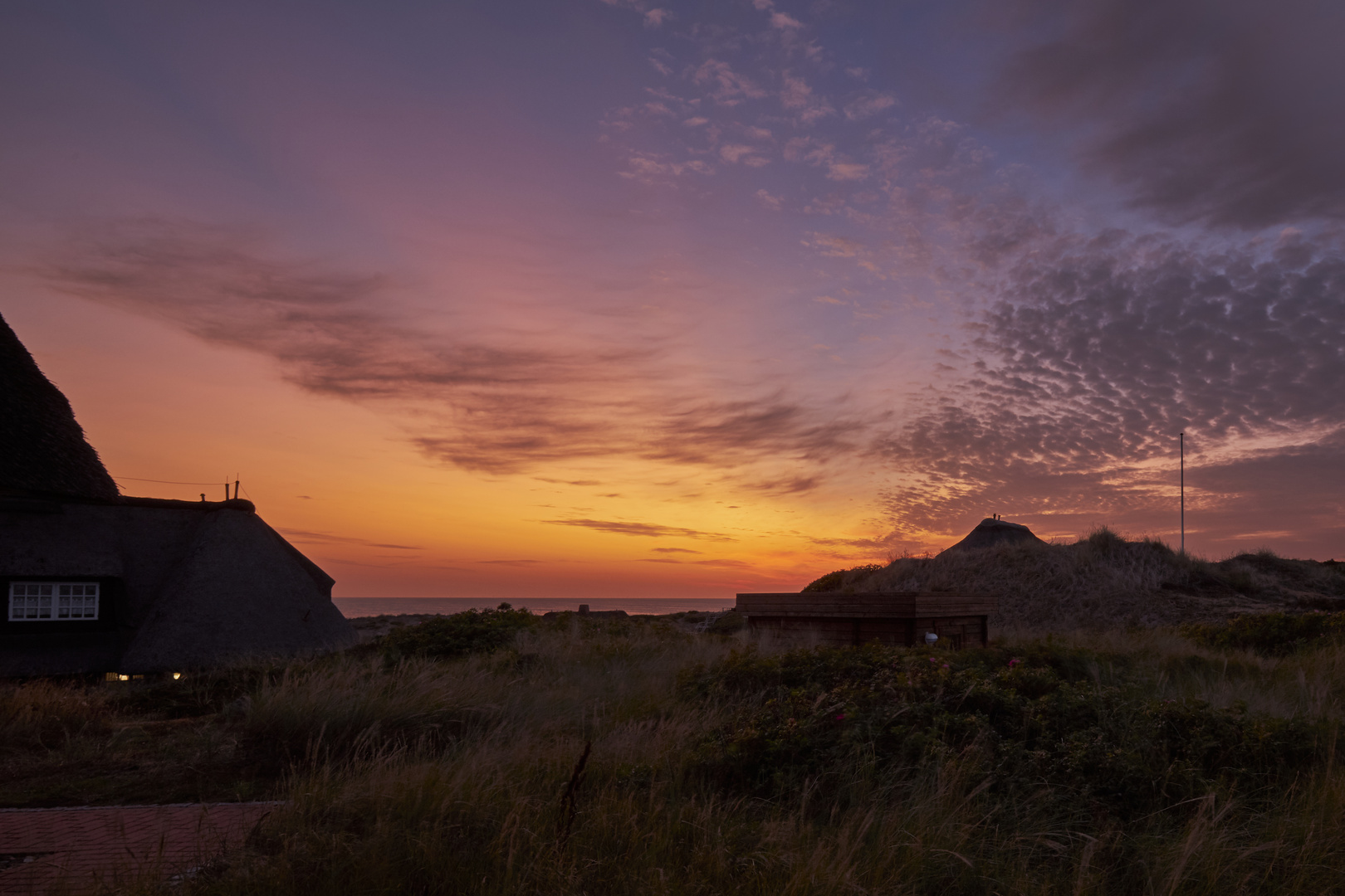 Sonnenuntergang in Rantum