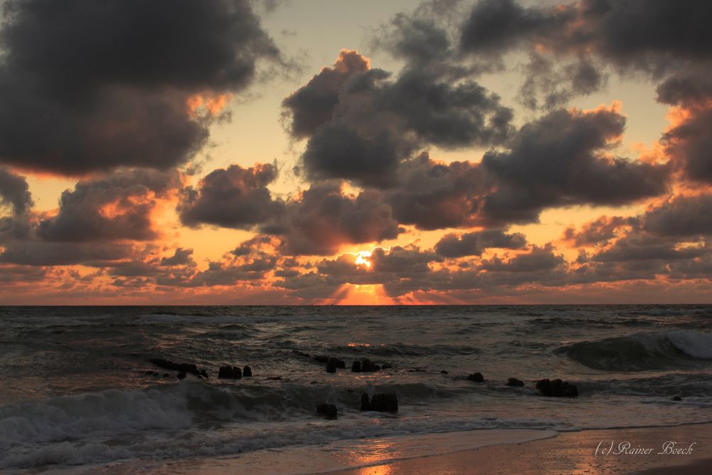 Sonnenuntergang in Rantum auf Sylt