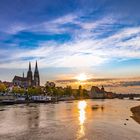 Sonnenuntergang in Regensburg