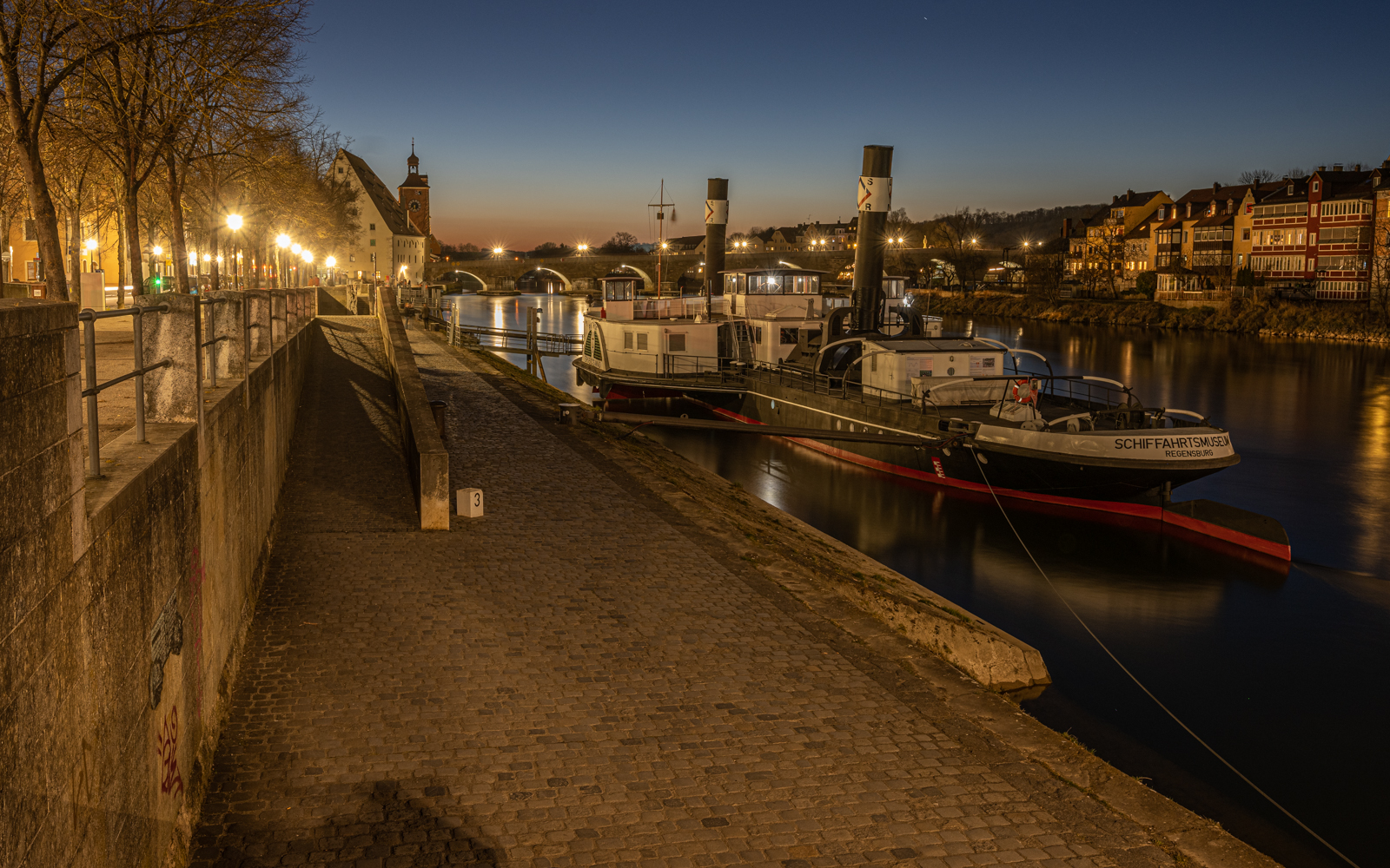 Sonnenuntergang in Regensburg