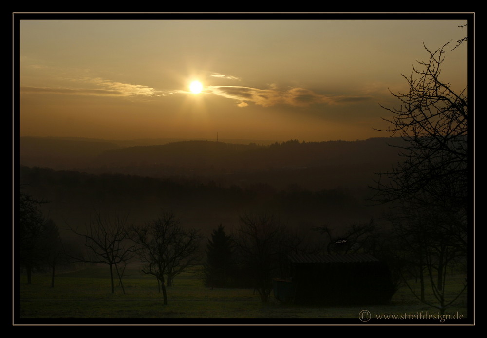 Sonnenuntergang in Remchingen