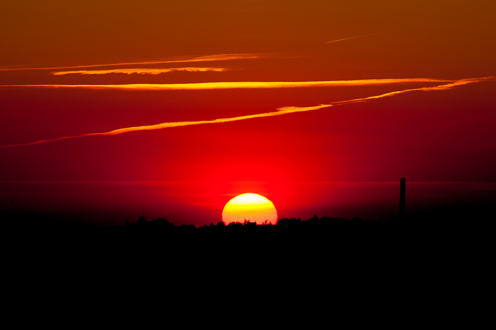 Sonnenuntergang in Remscheid