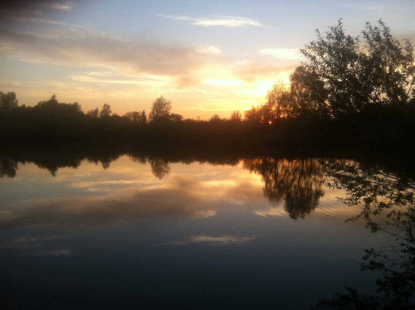 Sonnenuntergang in Rethen