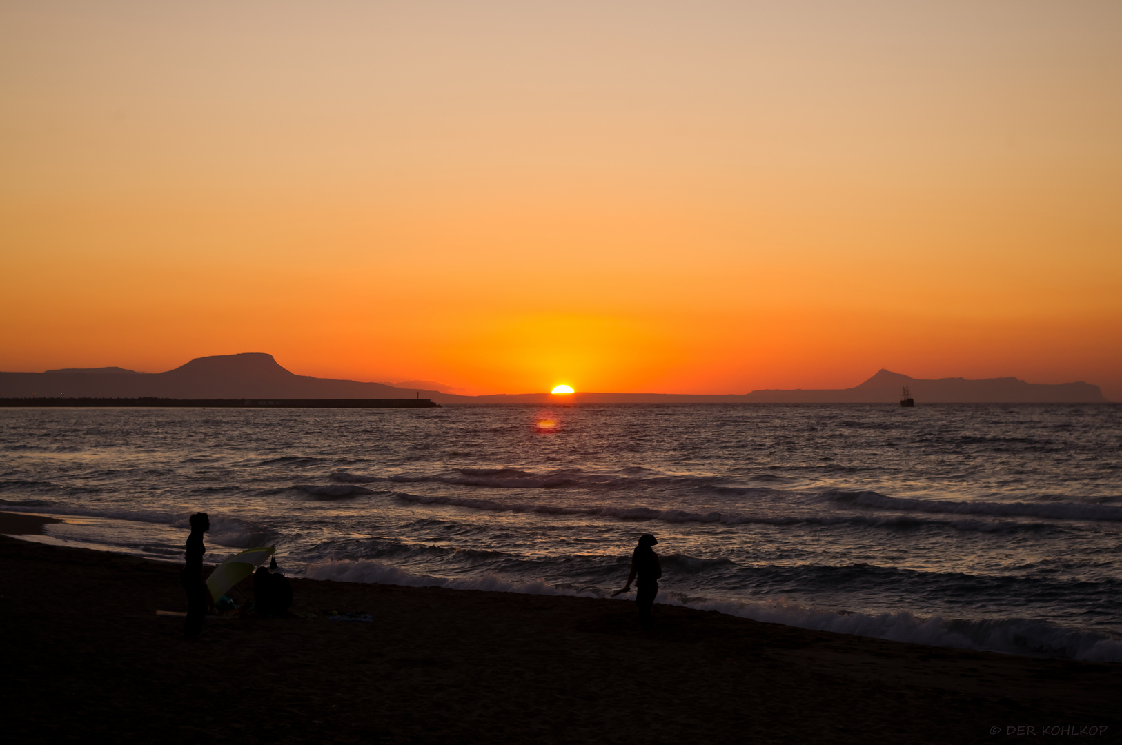 Sonnenuntergang in Rethymnon