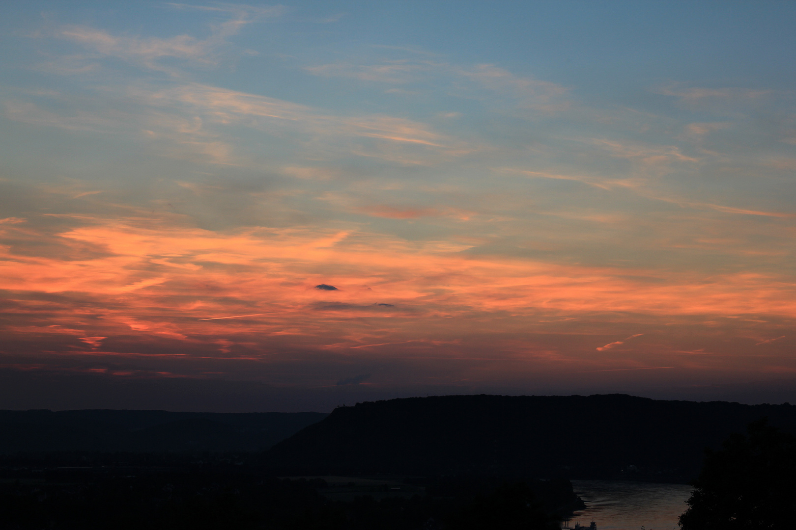 Sonnenuntergang in Rheinland-Pfalz