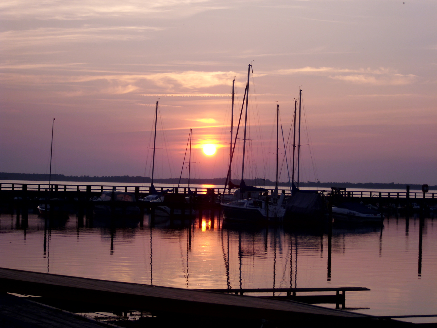 Sonnenuntergang in Ribnitz-Damgarten