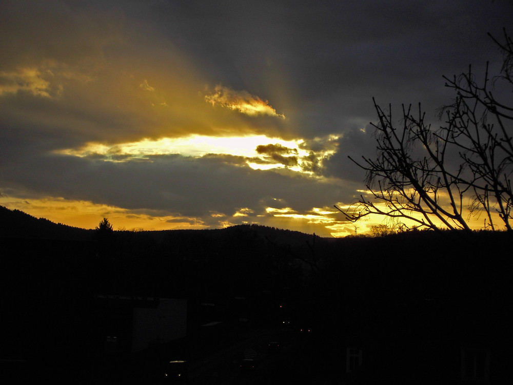 Sonnenuntergang in Richtung Kreuztal-Kredenbach 1