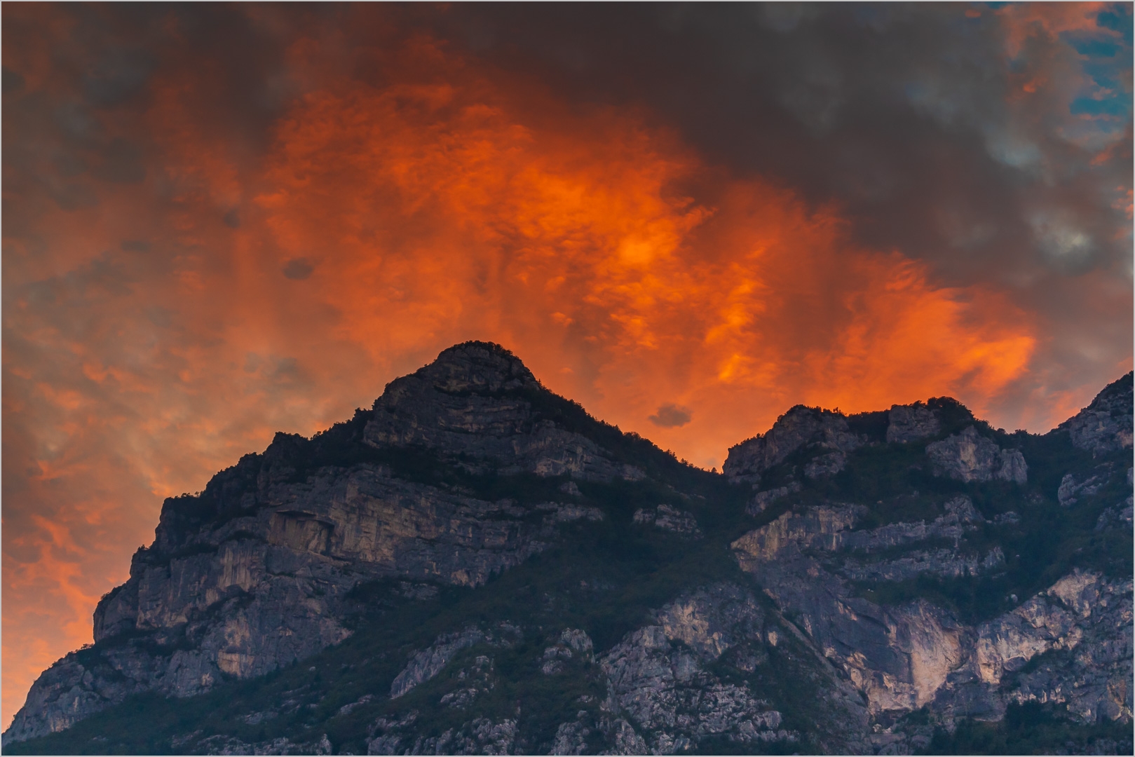 Sonnenuntergang in Riva del Garda
