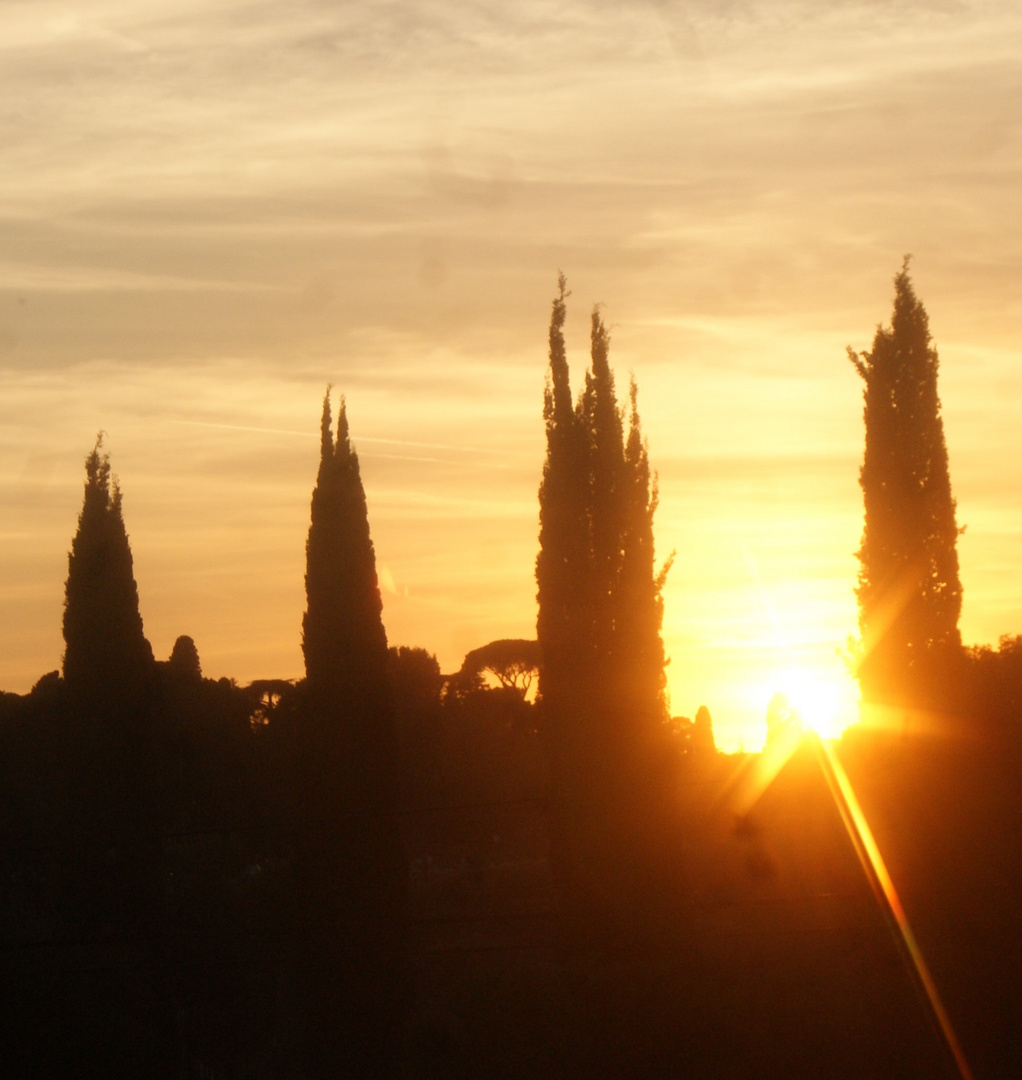 Sonnenuntergang in Rom 
