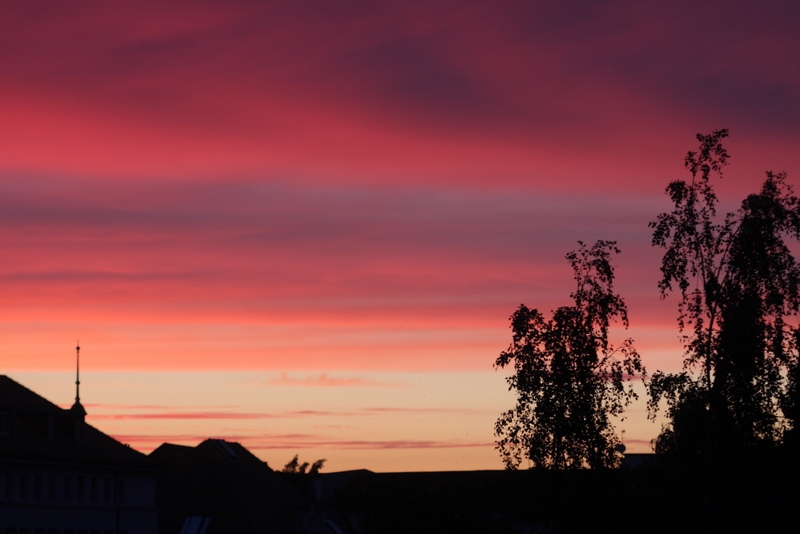 Sonnenuntergang in Rostock