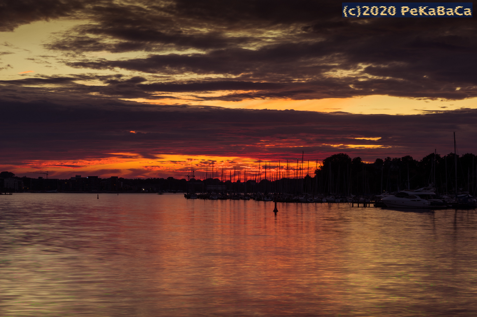 Sonnenuntergang in Rostock