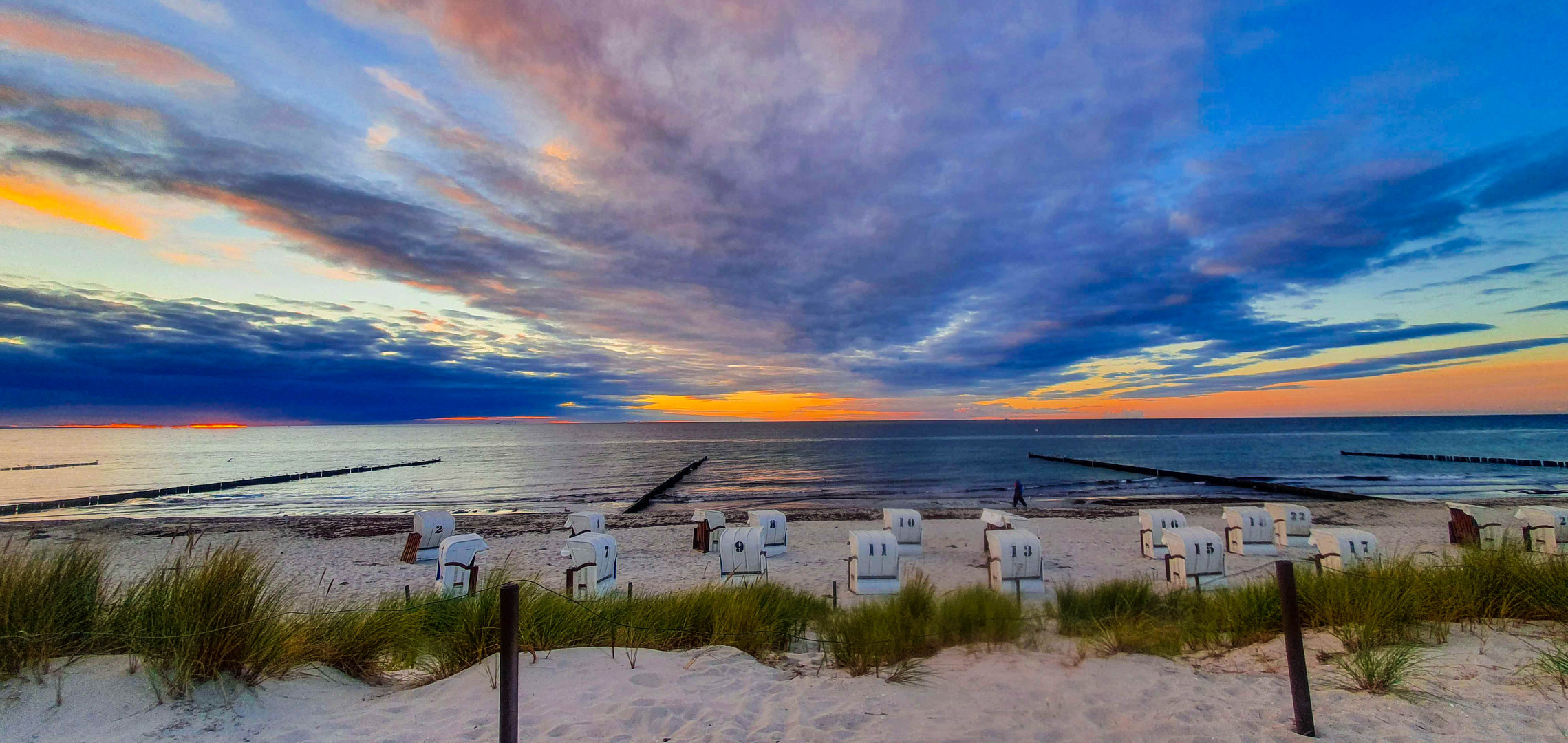 Sonnenuntergang in Rostock