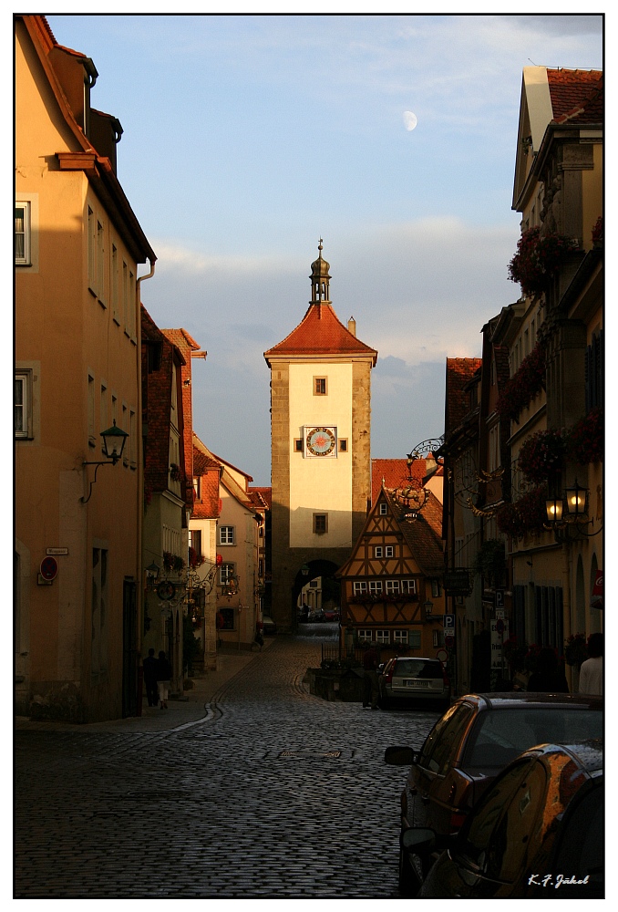 Sonnenuntergang in Rothenburg