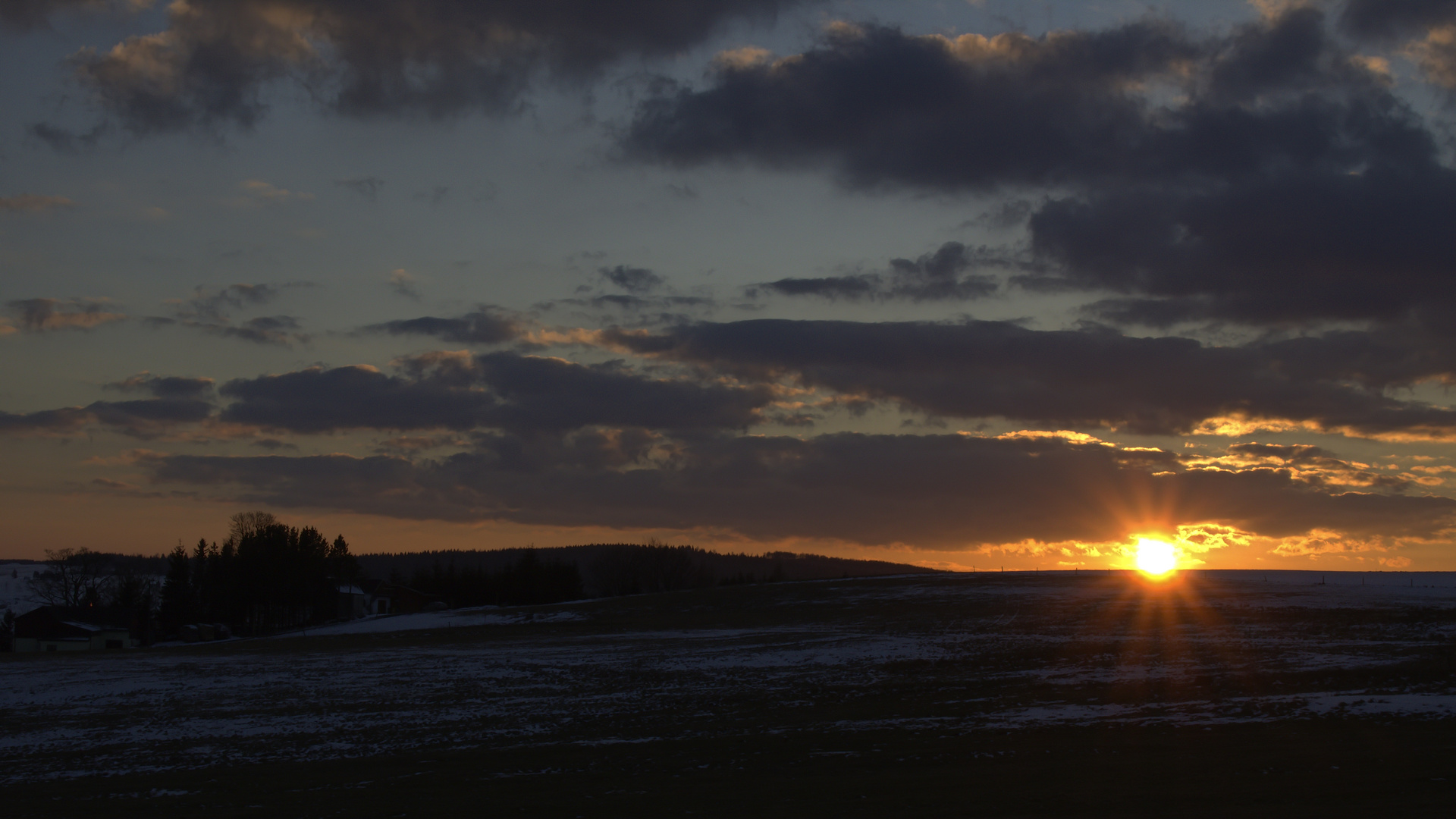 Sonnenuntergang in Rübenau