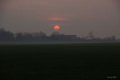 Sonnenuntergang in Rügen im November