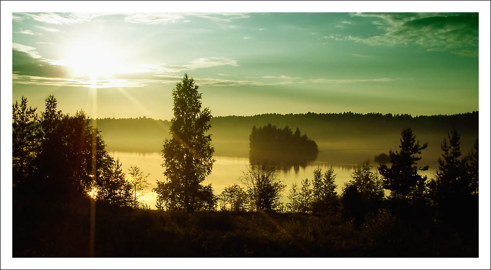 Sonnenuntergang in Russland