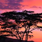 Sonnenuntergang in Ruteng Flores Indonesien