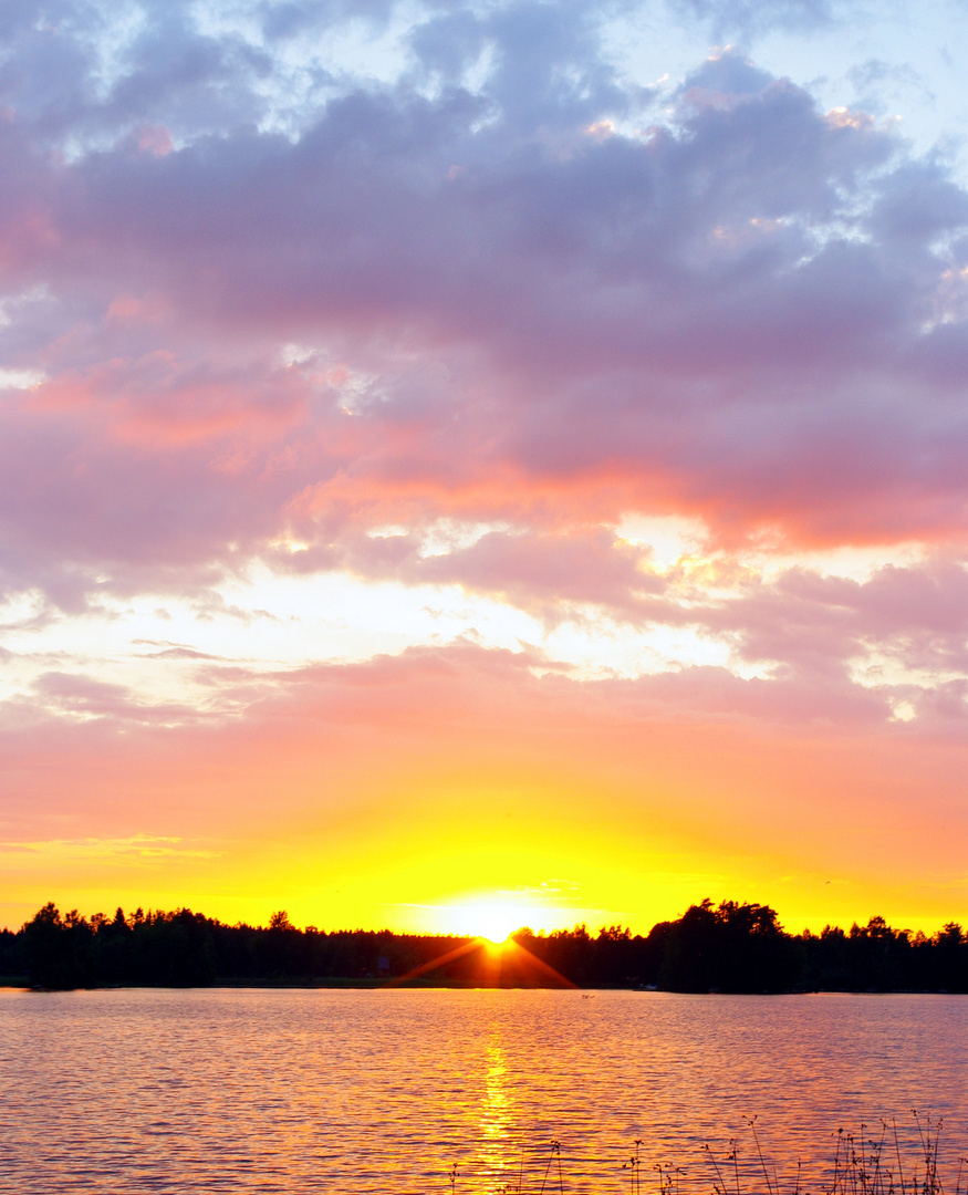 Sonnenuntergang in Ryd, Schweden 2