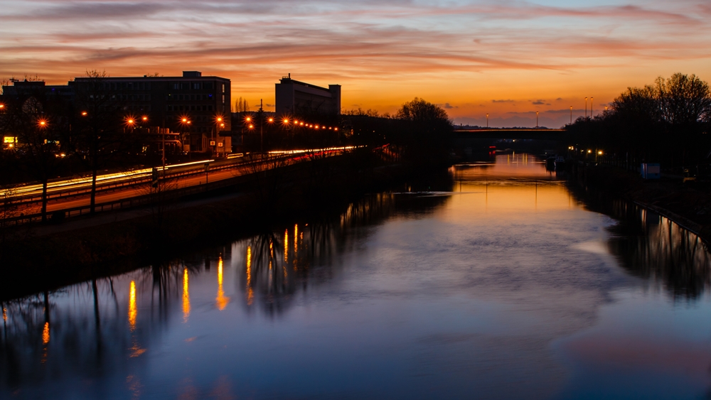 Sonnenuntergang in Saarbrücken II