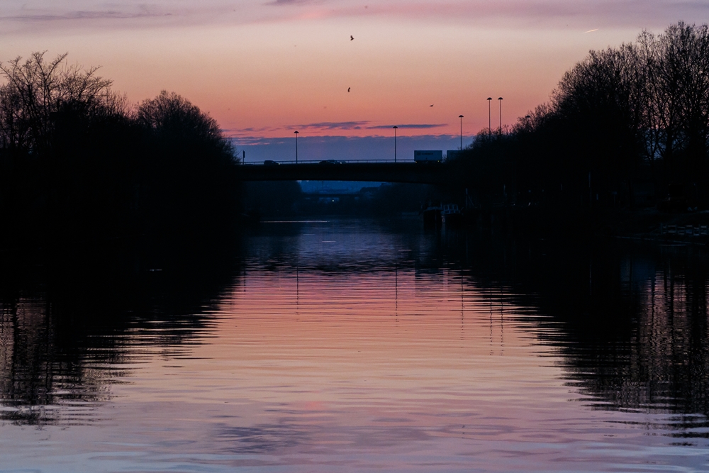 Sonnenuntergang in Saarbrücken III